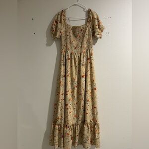 Baltic Born Cream Floral Maxi Dress